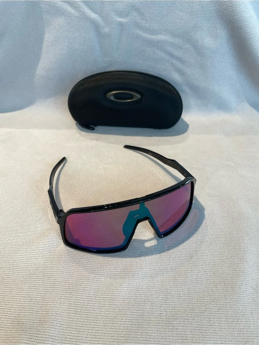 Oakley Sutro Sunglasses with Polished Black Frame and Prizm Sapphire Lenses